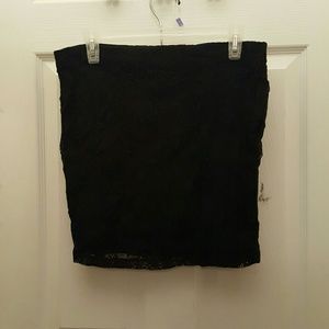 Black bodycon skirt